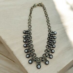 J.Crew chunky rhinestone necklace